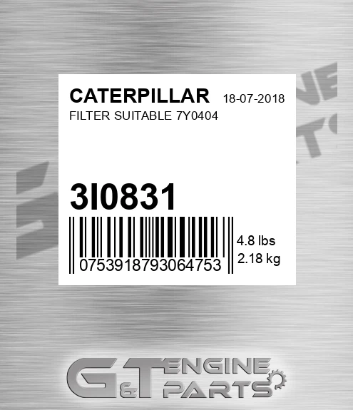 3I-0831 Filter Suitable 7y0404