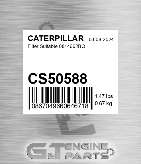 CS50588 Filter Suitable 0814662bq