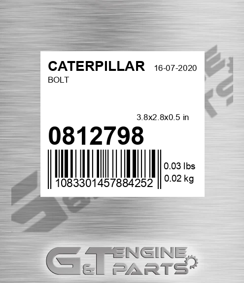 081-2798 Bolt for CATERPILLAR