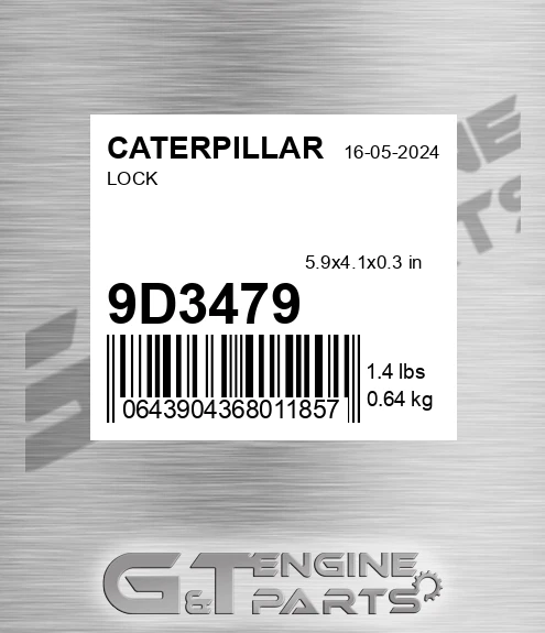 9D3479 Lock for CATERPILLAR