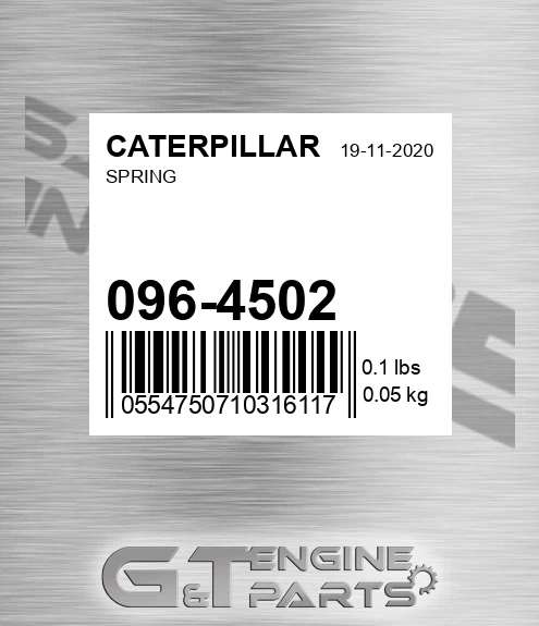 096-4502 Spring for CATERPILLAR