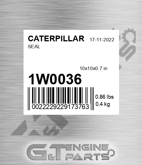 1W-0036 Seal for CATERPILLAR