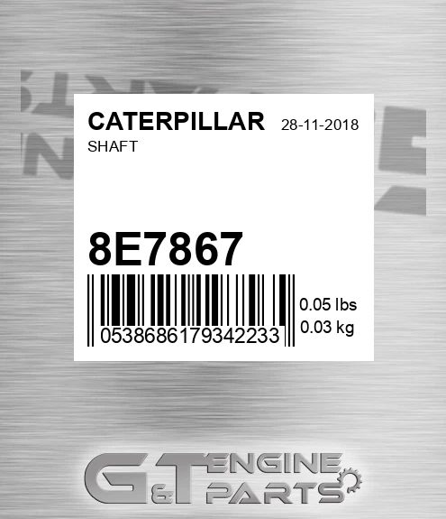 8E7867 Shaft