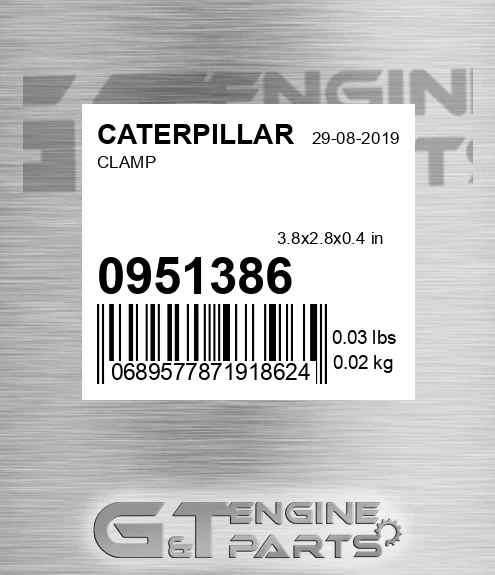 095-1386 Clamp for CATERPILLAR