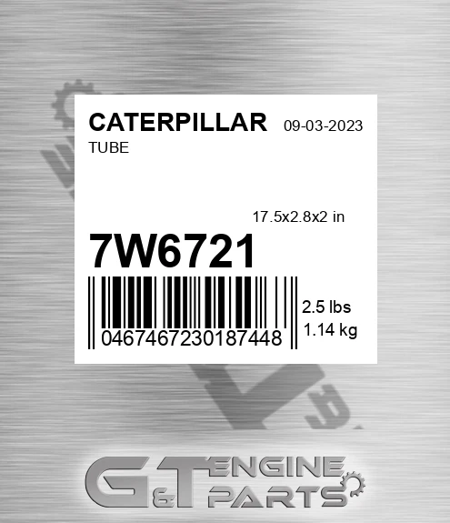 7W6721 Tube for CATERPILLAR