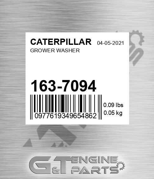 163-7094 Grower Washer for CATERPILLAR