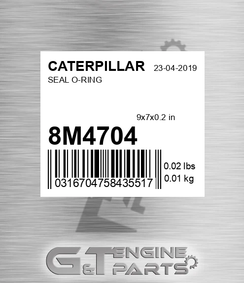 8M-4704 Seal O-ring for CATERPILLAR