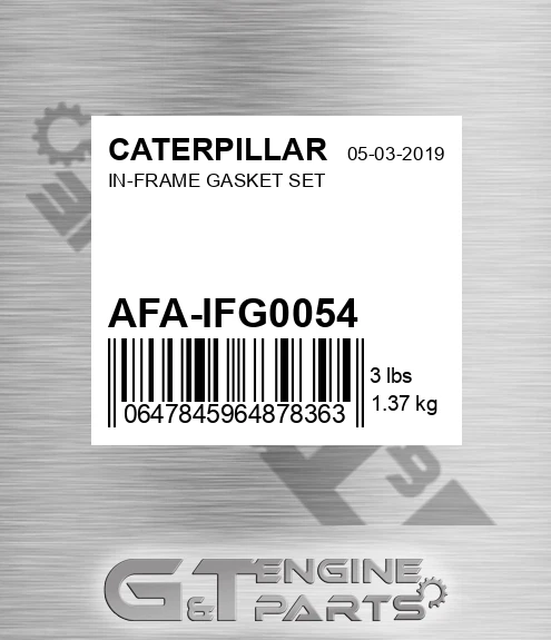 AFA-IFG0054 In-frame Gasket Set