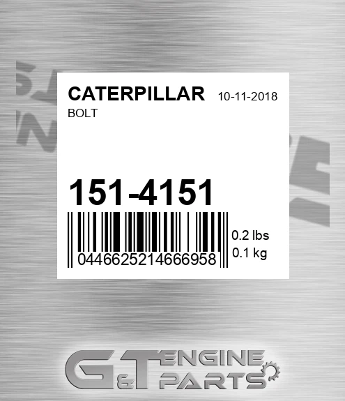 151-4151 Bolt