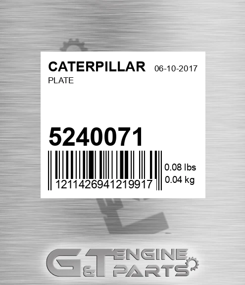 5240071 Plate