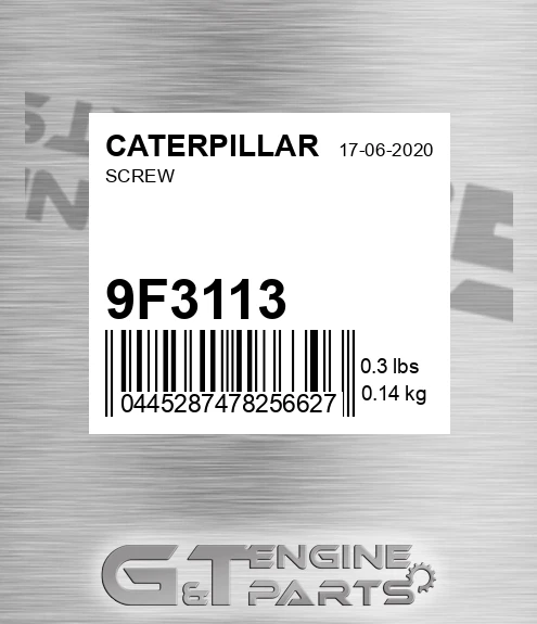 9F3113 Screw