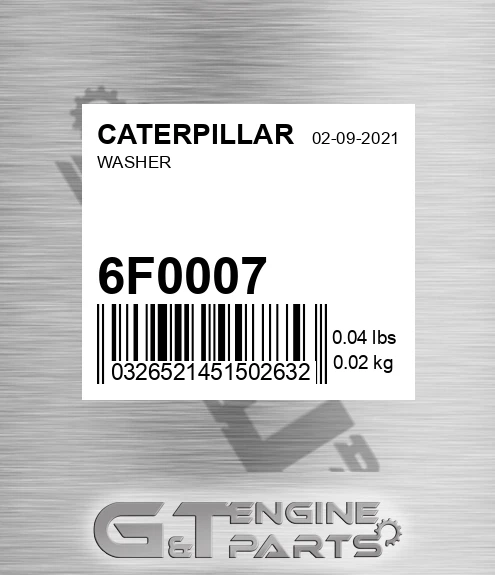 6F0007 Washer