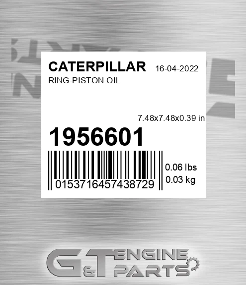 1956601 Ring-piston Oil for CATERPILLAR