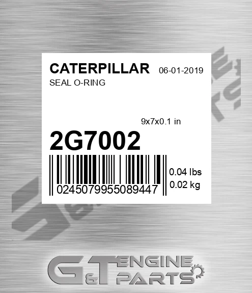 2G-7002 Seal O-ring