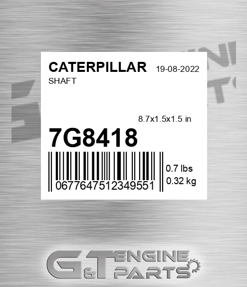 7G8418 Shaft