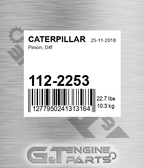 112-2253 CATERPILLAR Pinion, Diff