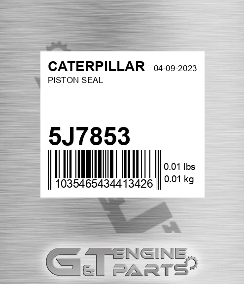 5J-7853 Piston Seal
