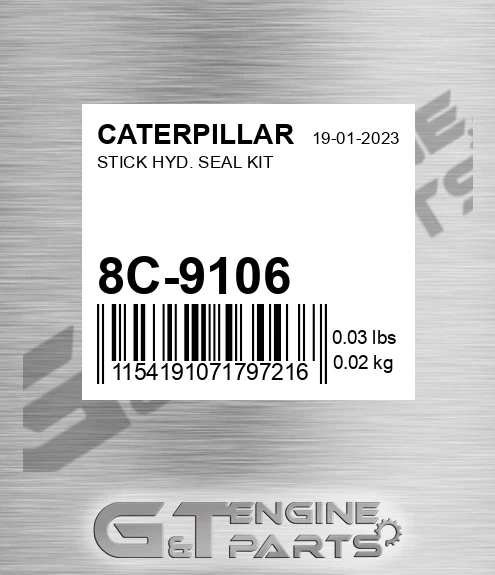 8C-9106 Stick Hyd. Seal Kit for CATERPILLAR