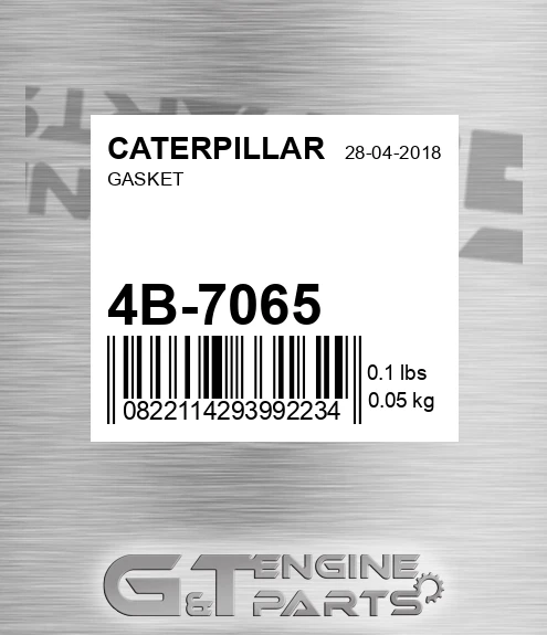4B-7065 Gasket for CATERPILLAR