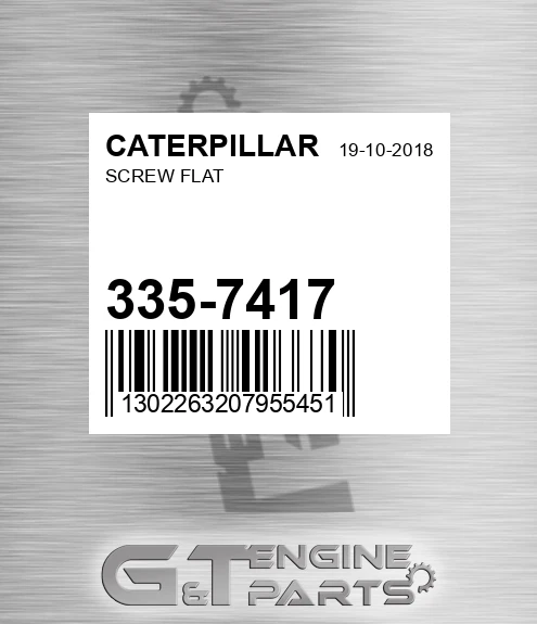 335-7417 Screw Flat