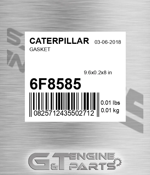 6F8585 Gasket for CATERPILLAR