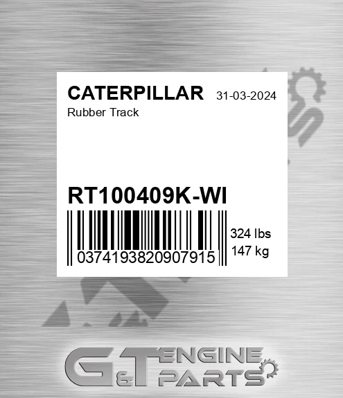RT100409KWI Rubber Track
