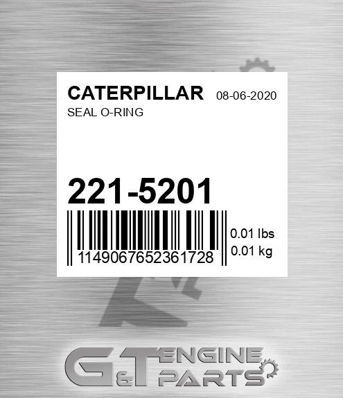 221-5201 Seal O-ring