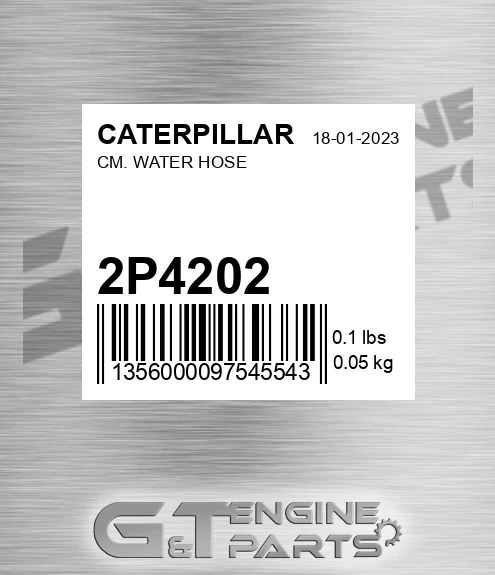 2P-4202 Cm. Water Hose for CATERPILLAR