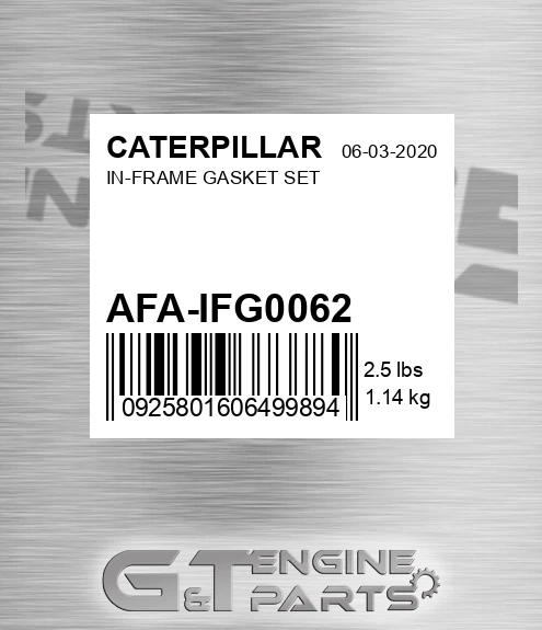 AFA-IFG0062 In-frame Gasket Set