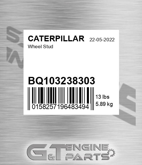 BQ103238303 Wheel Stud for CATERPILLAR
