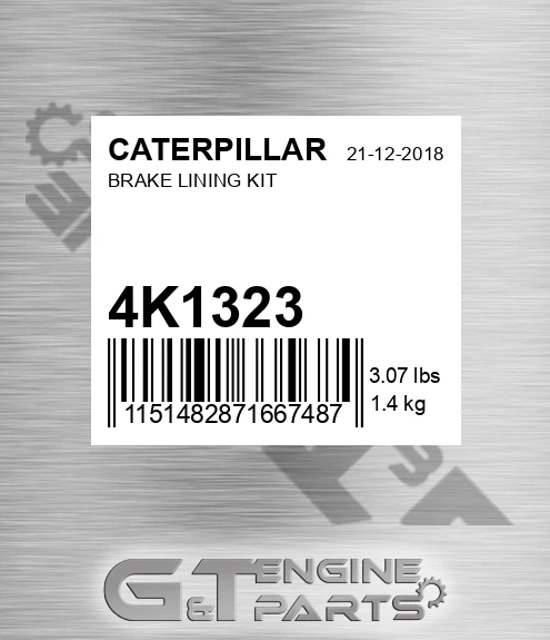 4K-1323 Brake Lining Kit for CATERPILLAR