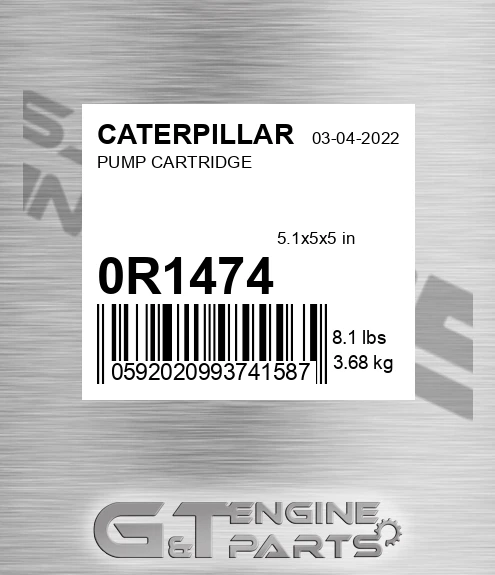 0R-1474 Pump Cartridge for CATERPILLAR