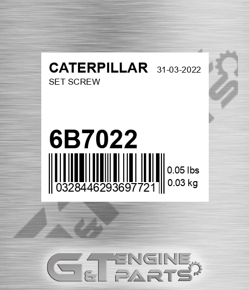 6B7022 Set Screw