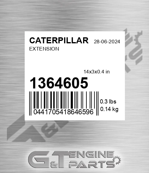 1364605 Extension for CATERPILLAR