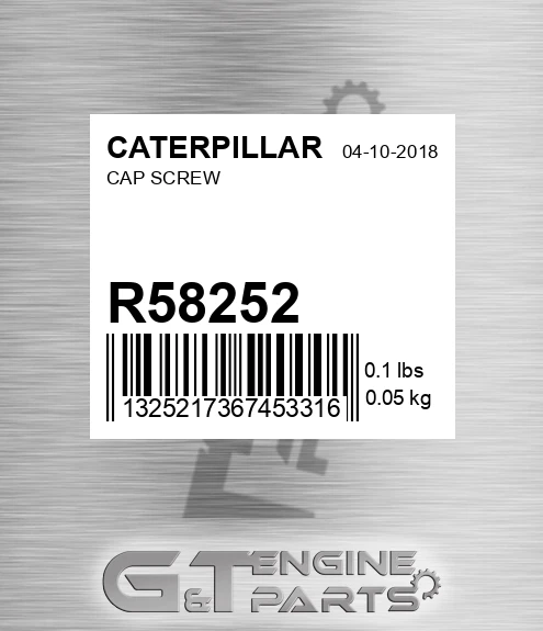 R58252 Cap Screw