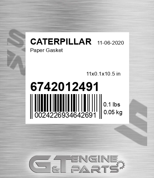 6742012491 Paper Gasket