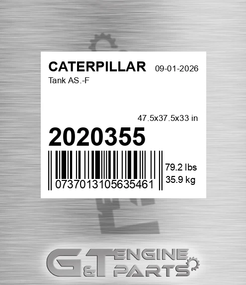 2020355 Tank As.-f for CATERPILLAR