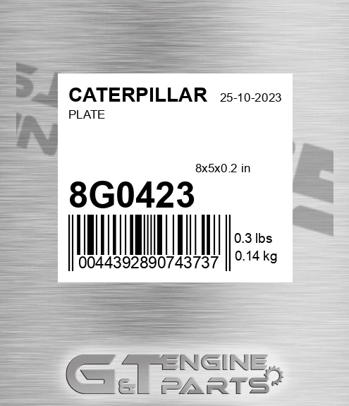8G0423 Plate