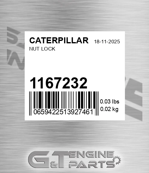 116-7232 Nut Lock for CATERPILLAR