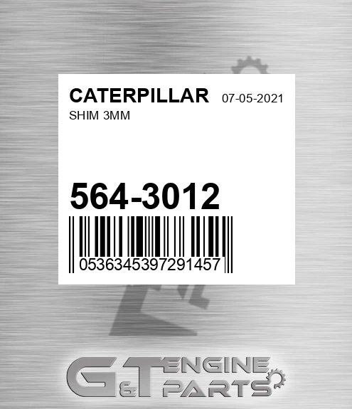564-3012 Shim 3mm