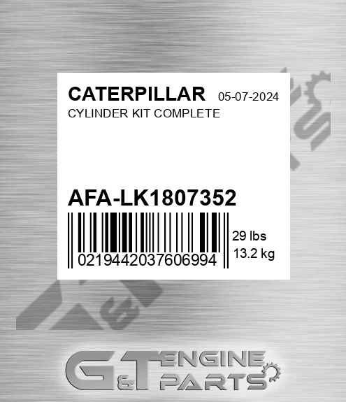 AFA-LK1807352 Cylinder Kit Complete for CATERPILLAR