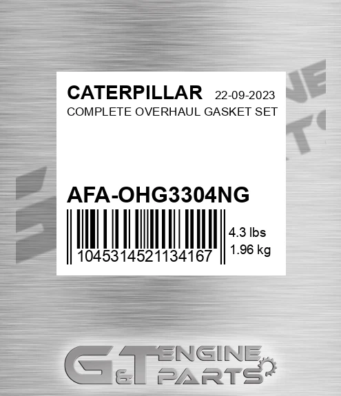 AFA-OHG3304NG Complete Overhaul Gasket Set
