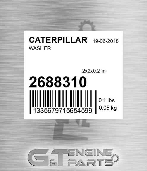 2688310 Washer for CATERPILLAR