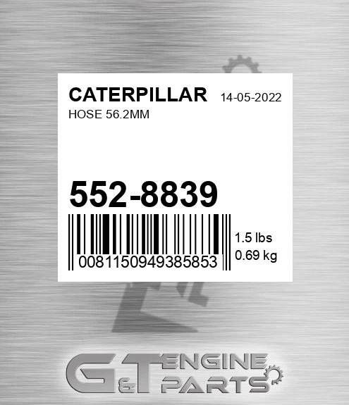 552-8839 Hose 56.2mm