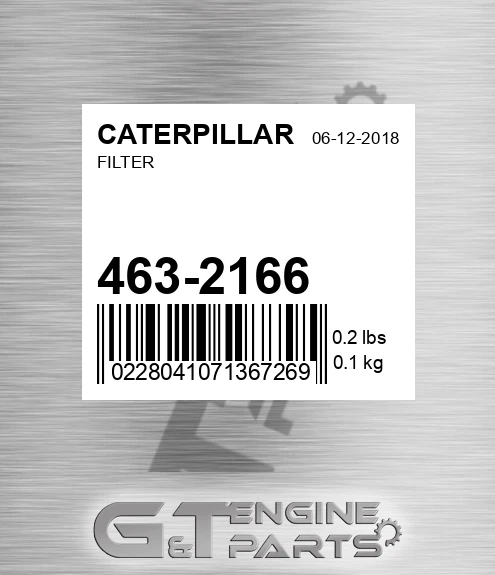 4632166 Filter for CATERPILLAR