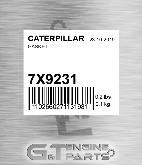 7X9231 Gasket
