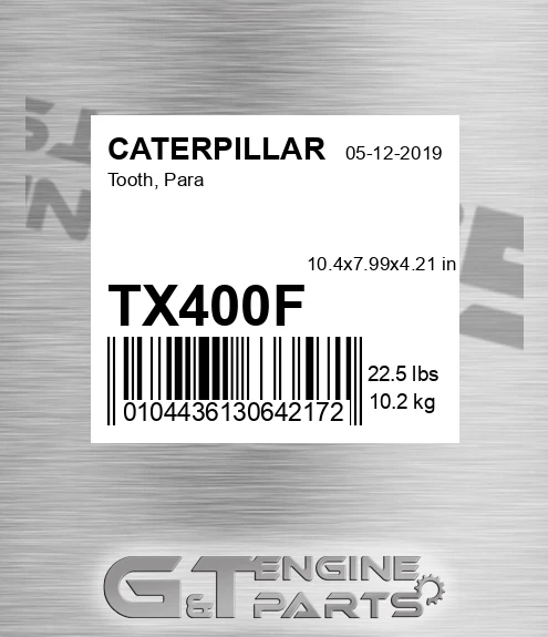 TX400F CATERPILLAR Tooth, Para