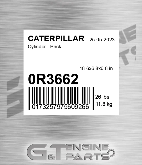 0R3662 Cylinder - Pack