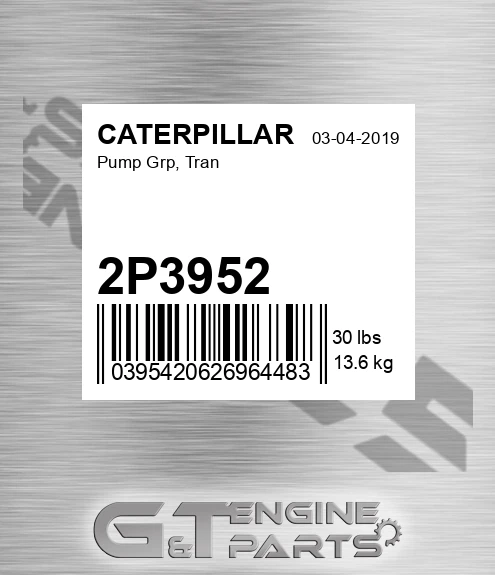 2P3952 Pump Grp, Tran
