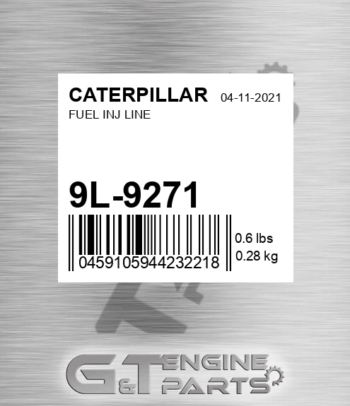 9L-9271 Fuel Inj Line for CATERPILLAR